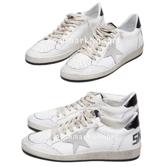 GOLDEN GOOSE Ball Star Ballstar White Black Sneakers 37 7 - Picture 16 of 16